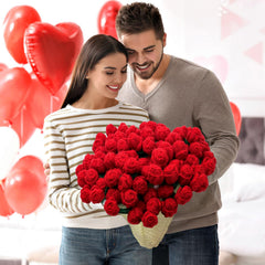 Tinkllicoy plaid roulé en bouquet prêt à offrir, gain de place