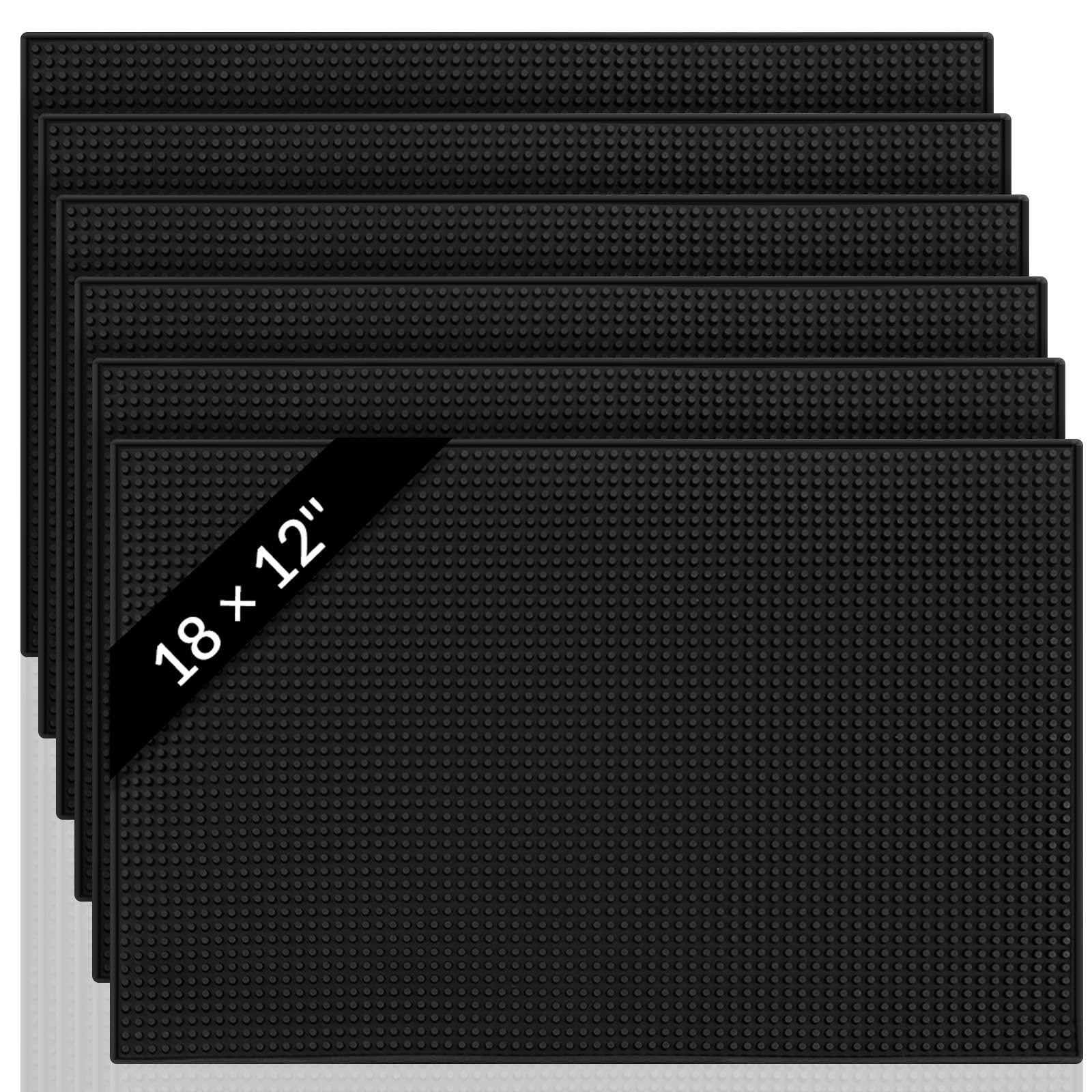 Tioncy tapis de bar vue face montrant protection du plan de travail