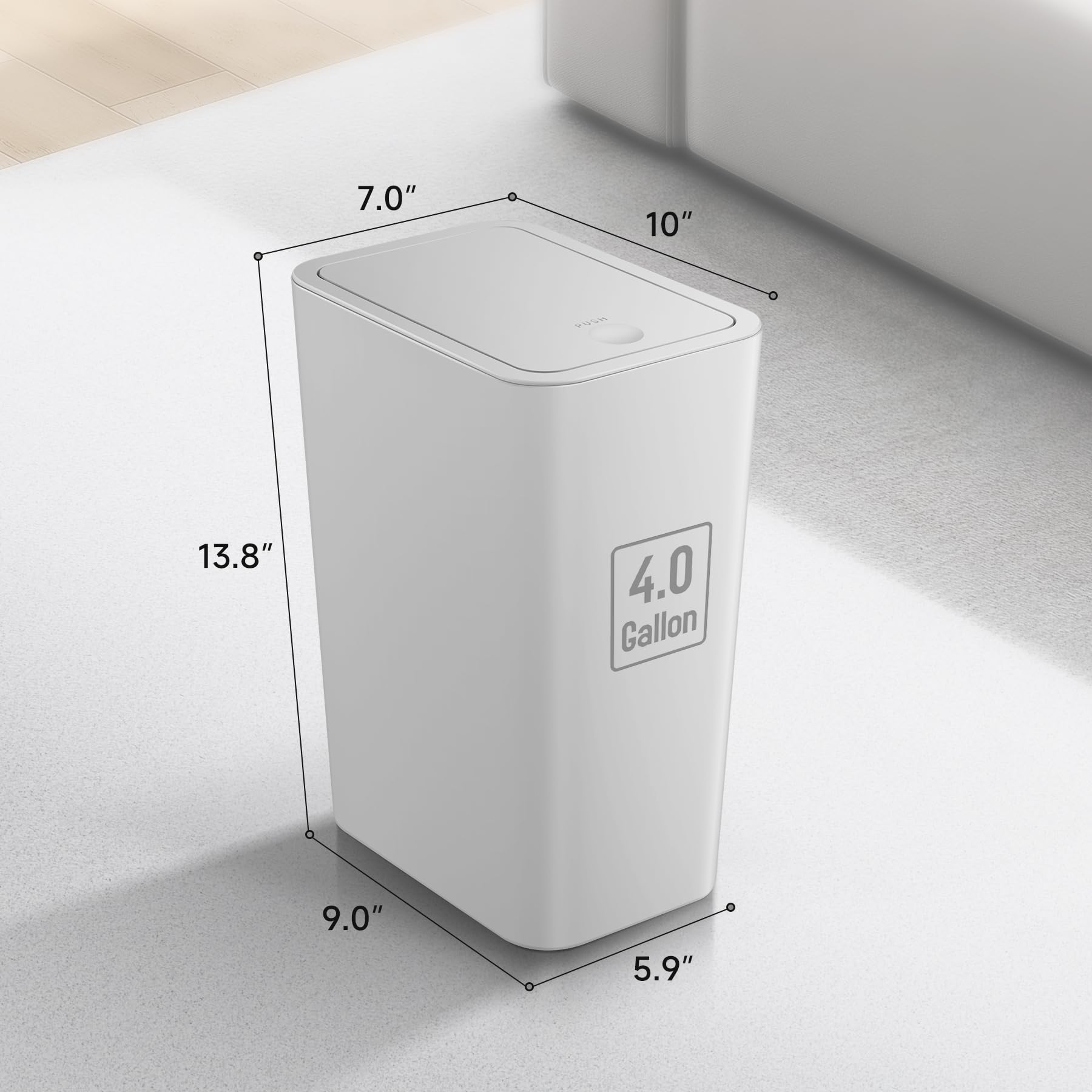 TIPGO poubelle dans salle de bain moderne pour un rendu élégant