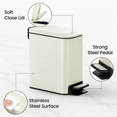 TIPGO détail de la pédale montrant surface inox confortable et durable