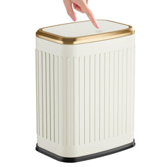 TIPGO poubelle face avant crème, design compact et gain de place