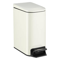TIPGO poubelle face avant crème montrant design compact et gain d'espace