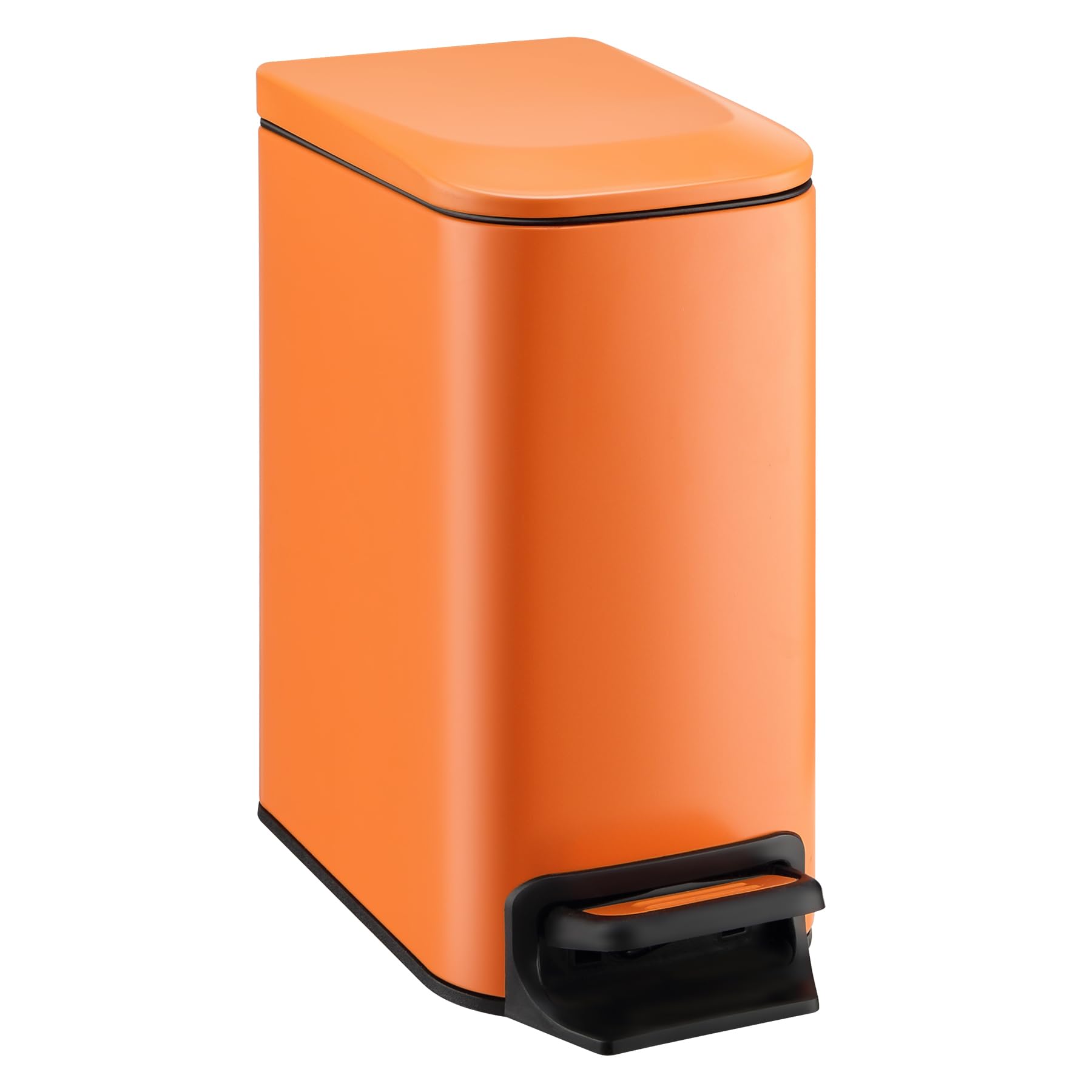 TIPGO corbeille orange vue avant compacte et gain de place