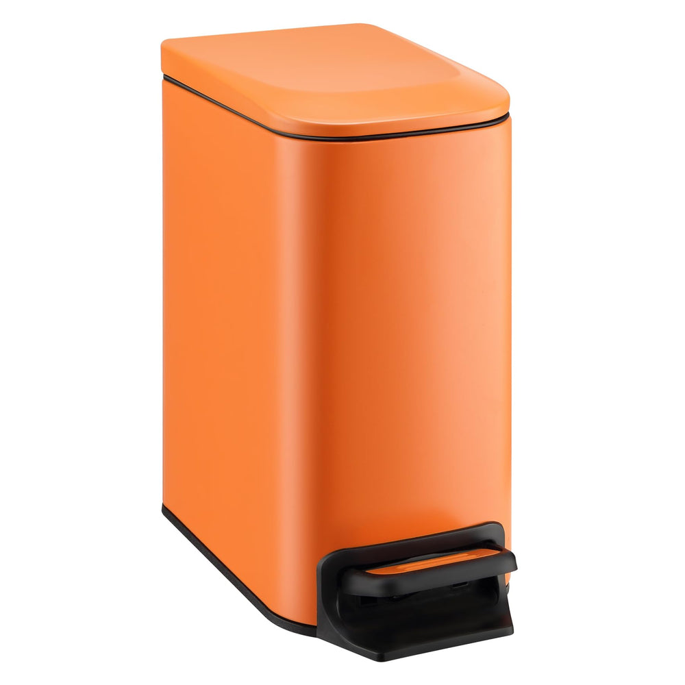 TIPGO corbeille orange vue avant compacte et gain de place