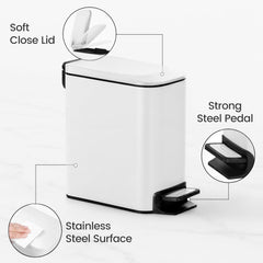 TIPGO pédale inox résistante pour actionnement confortable