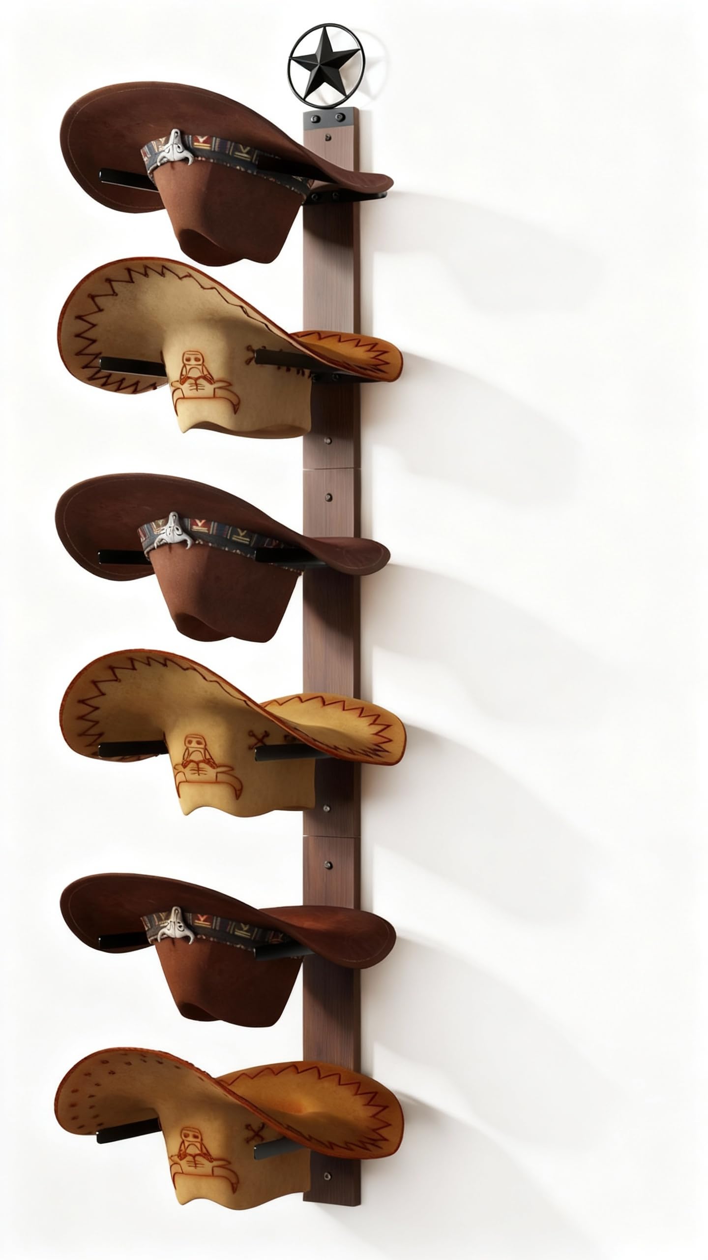 TIPSYTREE face avant du porte-chapeaux montrant style rustique et organisation