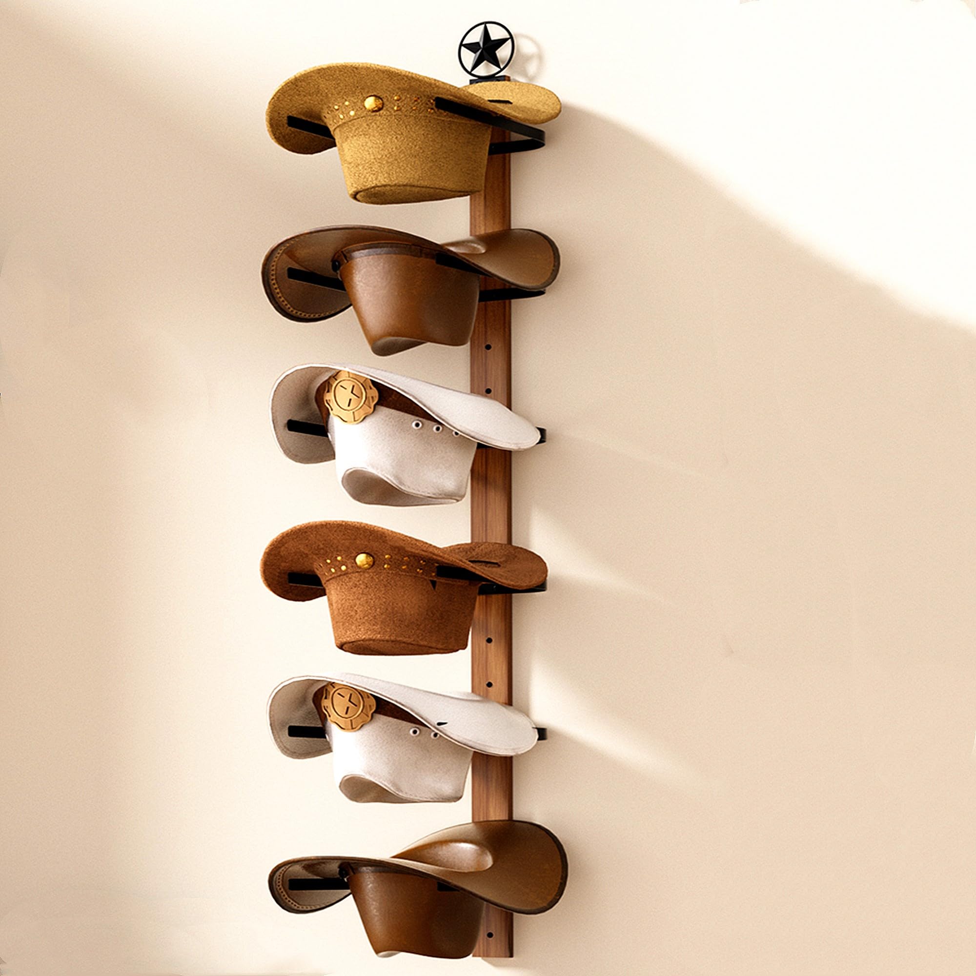 TIPSYTREE porte-chapeaux installé dans une grange pour stockage pratique