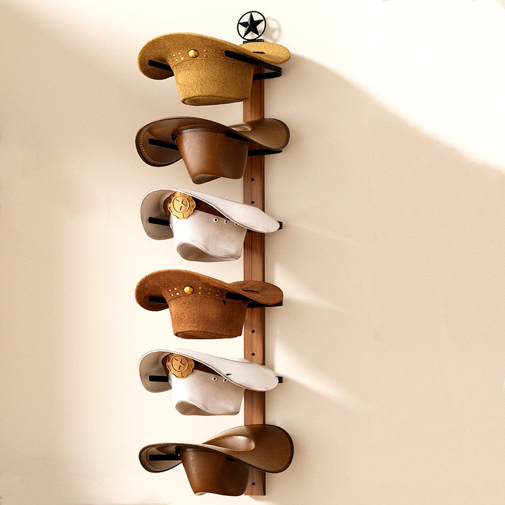 TIPSYTREE porte-chapeaux installé dans une grange pour stockage pratique