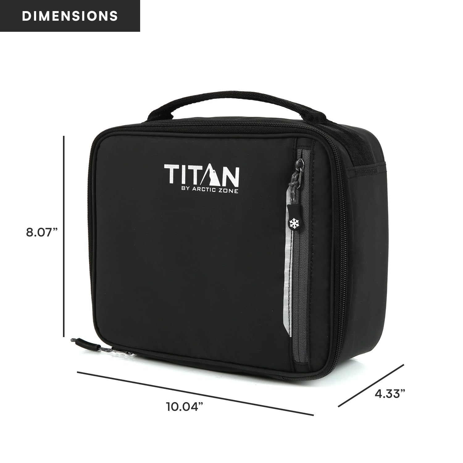 Titan by Arctic Zone comparaison d’échelle avec une bouteille, capacité pratique