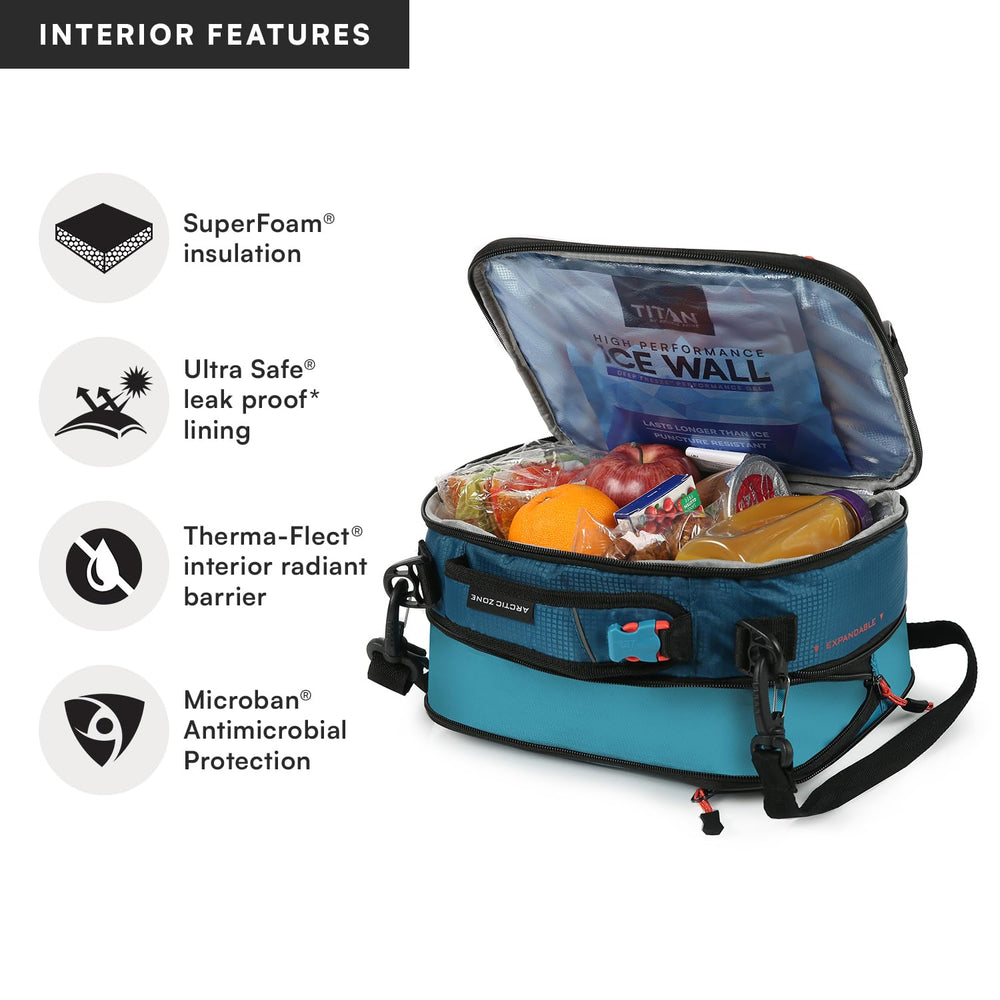 Titan by Arctic Zone détail fermeture éclair pour protection du contenu