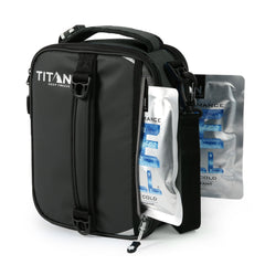 Titan by Arctic Zone vue de face du lunch pack avec fermeture, protection thermique