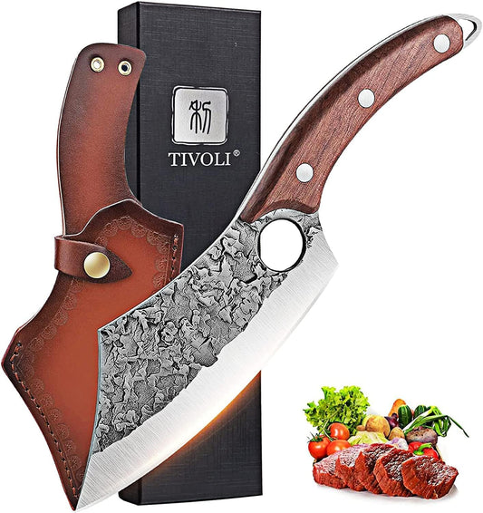 TIVOLI cleaver face packaging montrant design artisanal et sécurité