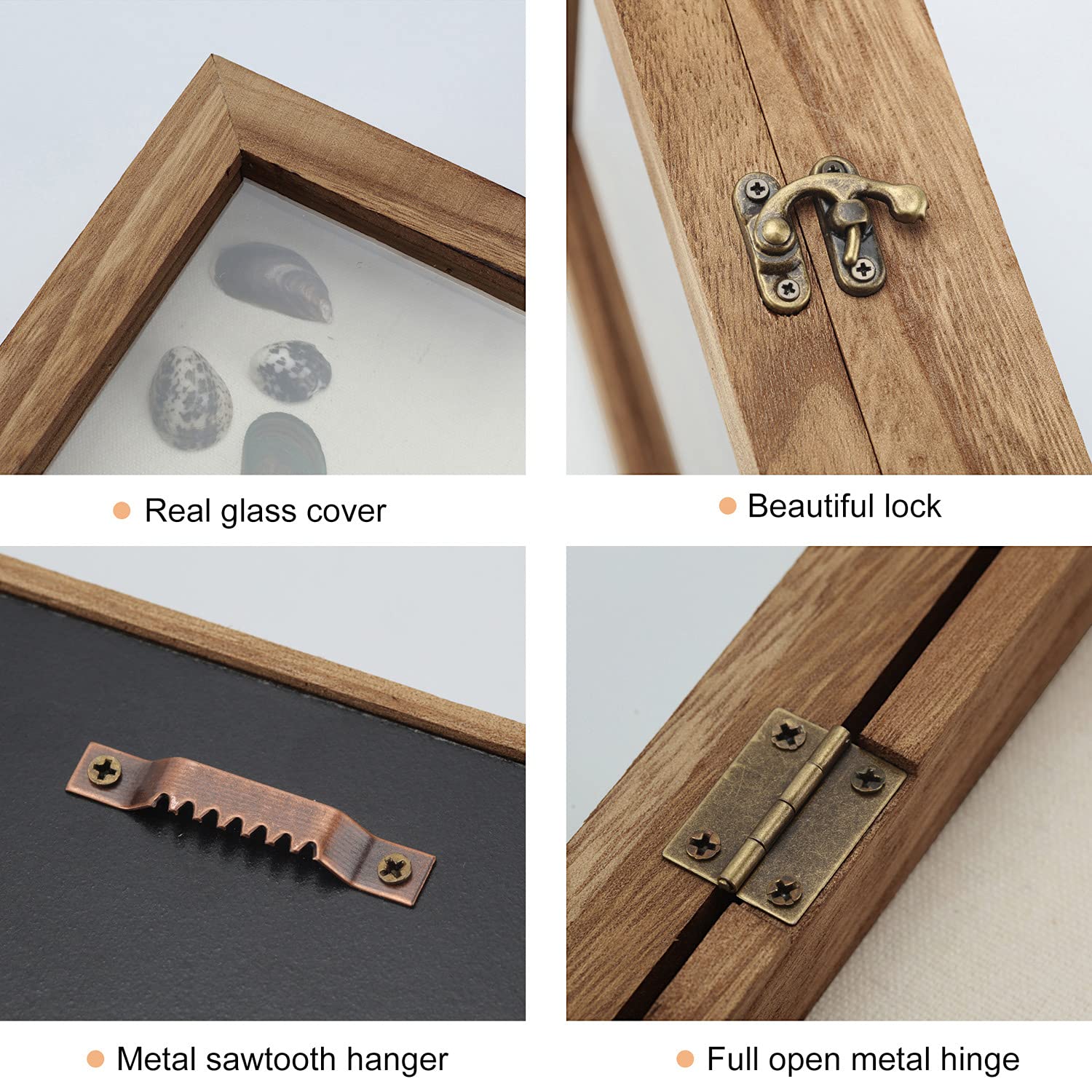 TJ.MOREE vue arrière montrant crochets scie-dent pour fixation murale sûre