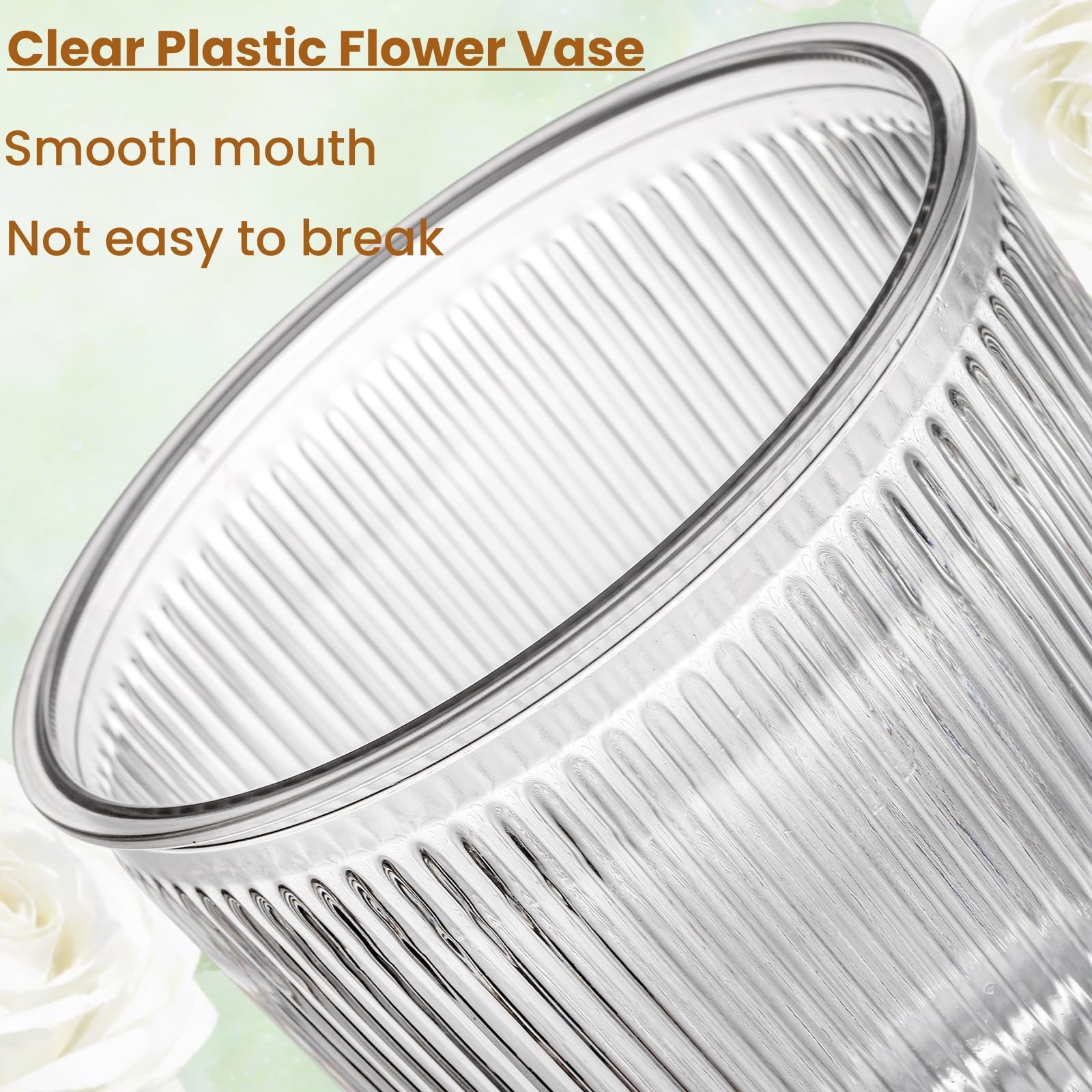Tlence vase en usage avec bouquet montrant tenue et effet décoratif