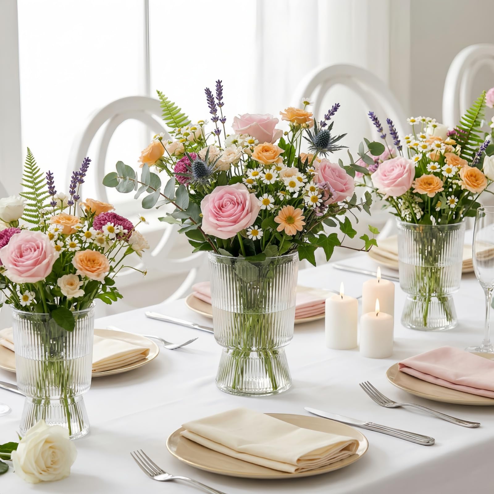 Tlence ensemble de 12 vases illustrant quantité pour événements