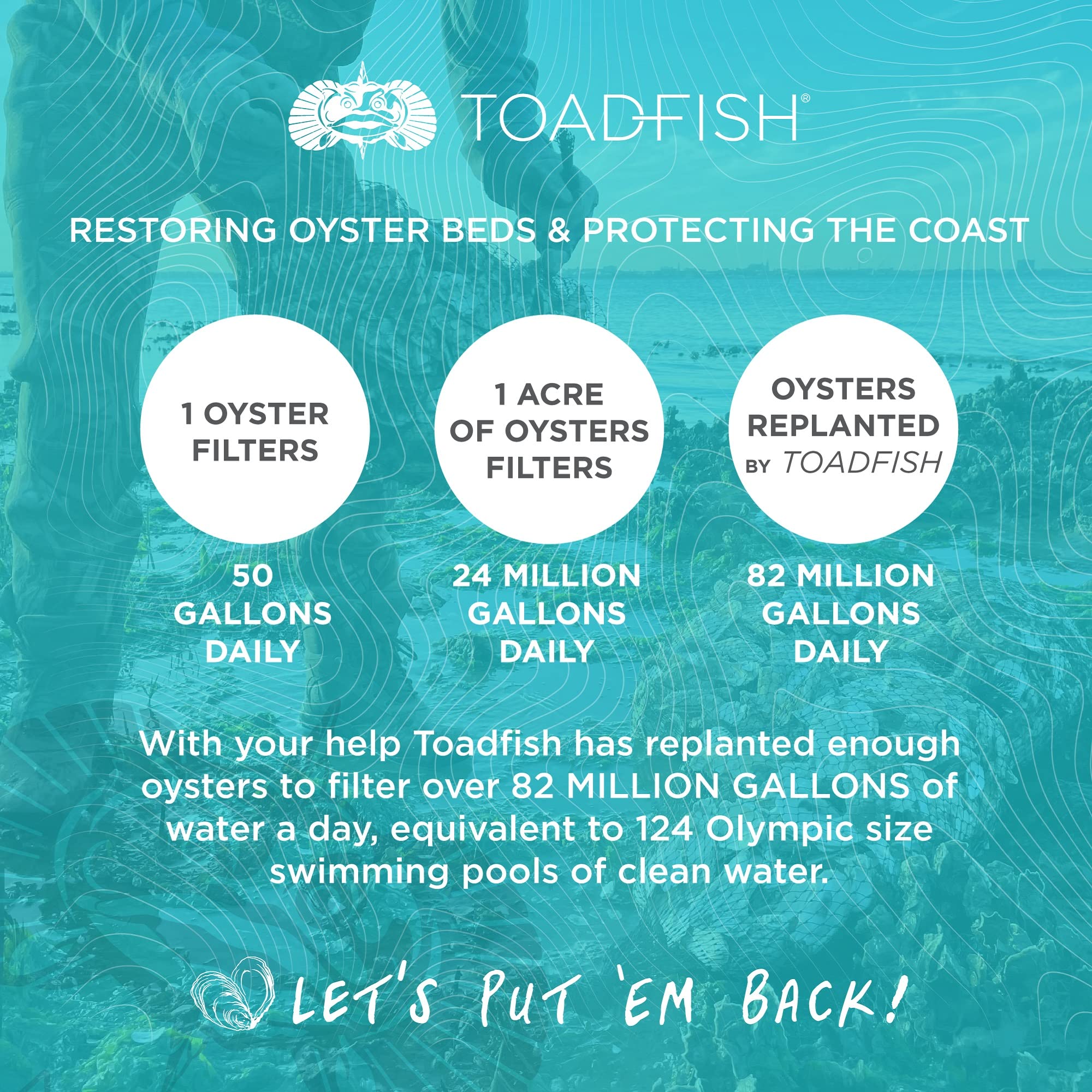 Toadfish sur une table de service avec fruits de mer pour mise en situation