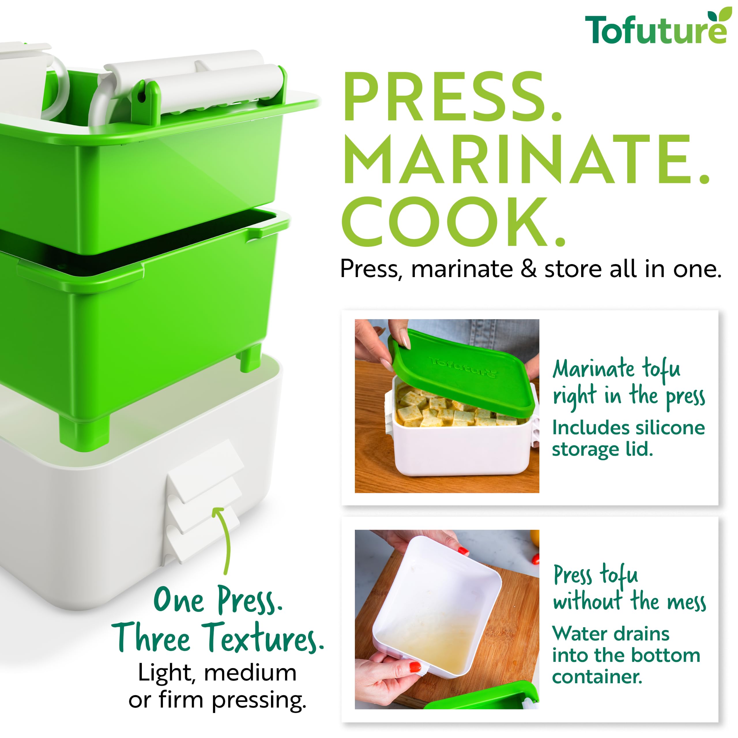 Tofuture couvercle silicone utilisé pour mariner et stocker facilement