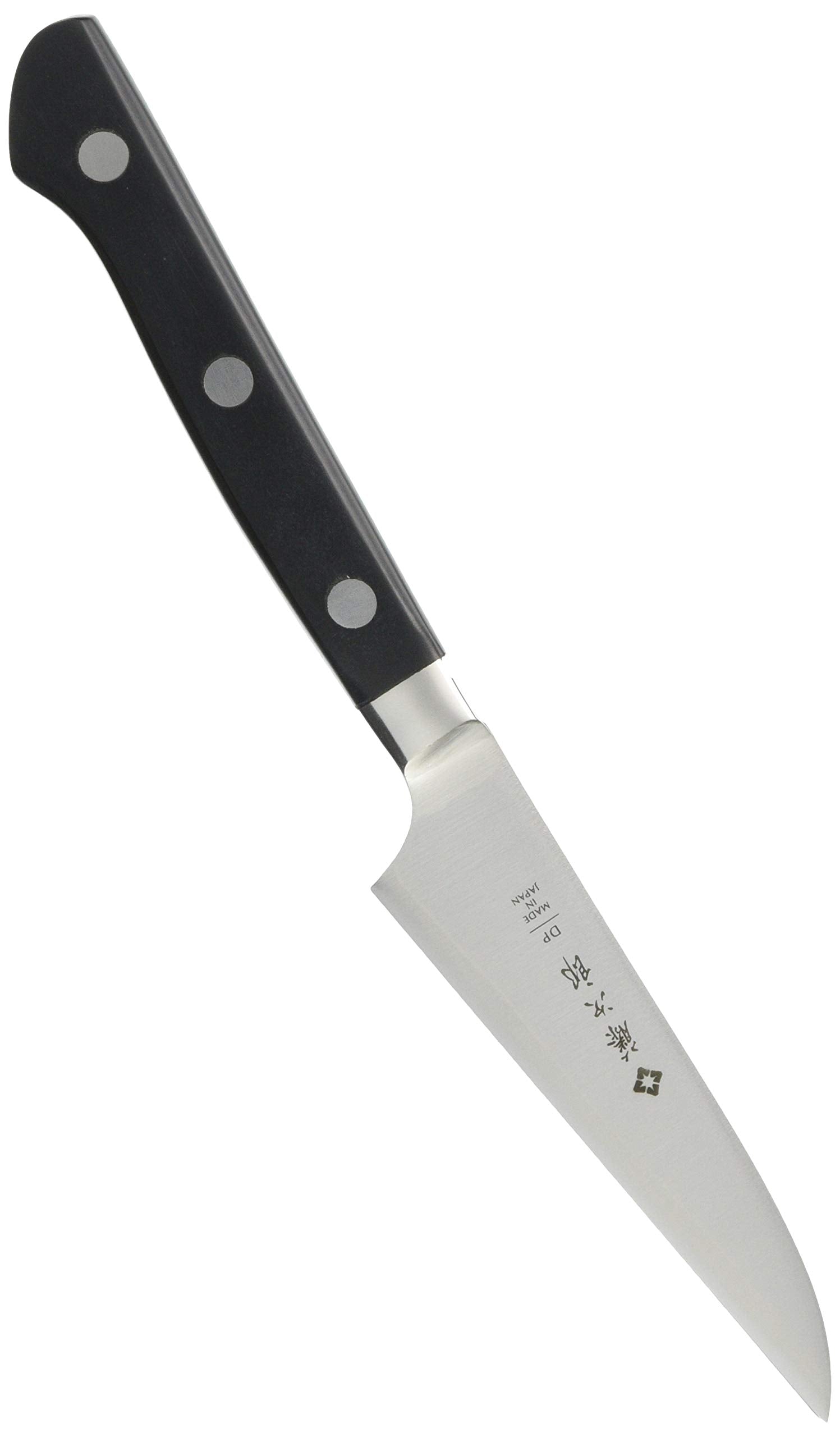 Tojiro DP face avant montrant lame et manche, contrôle précis en cuisine