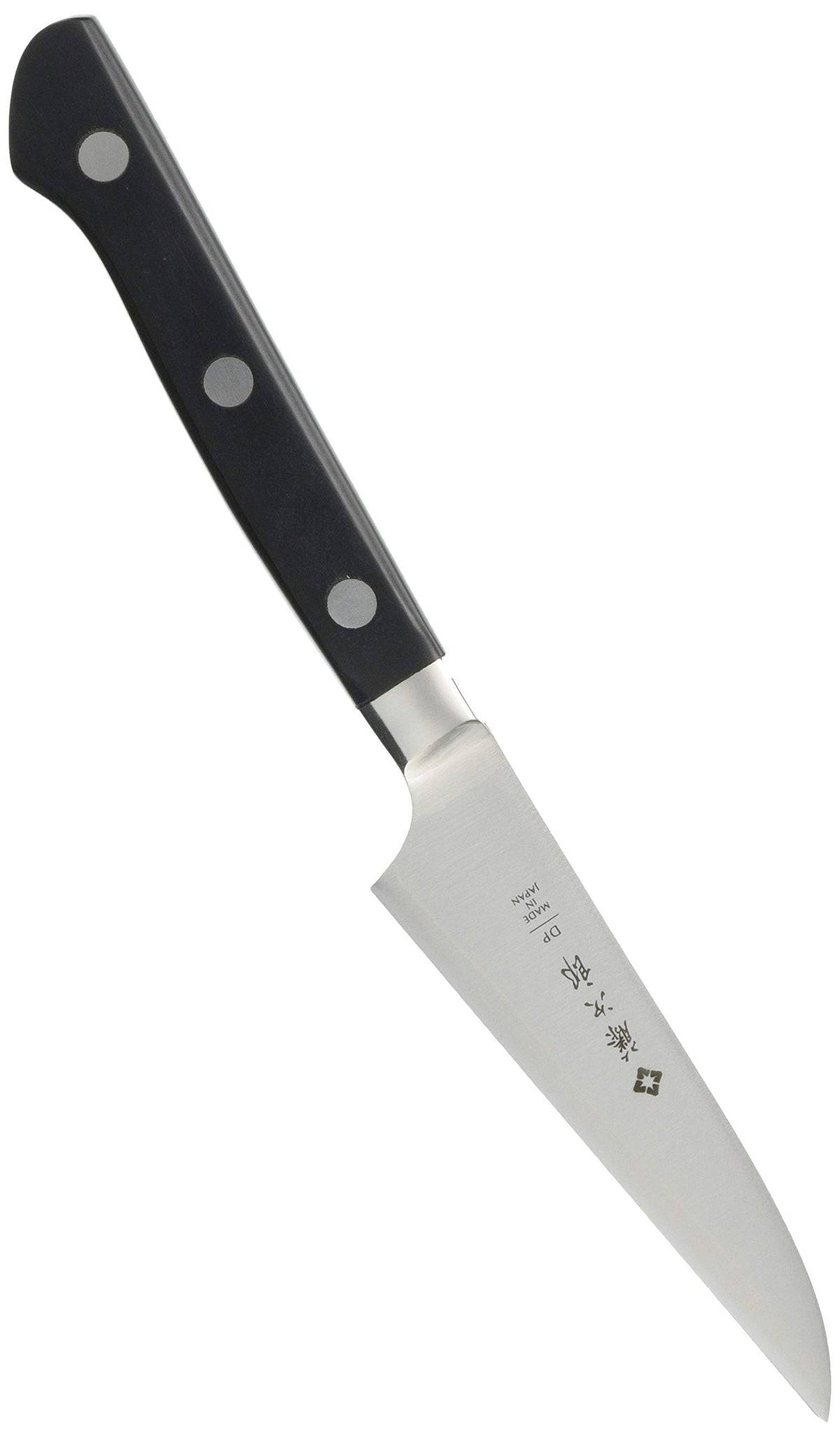 Tojiro DP face avant montrant lame et manche, contrôle précis en cuisine