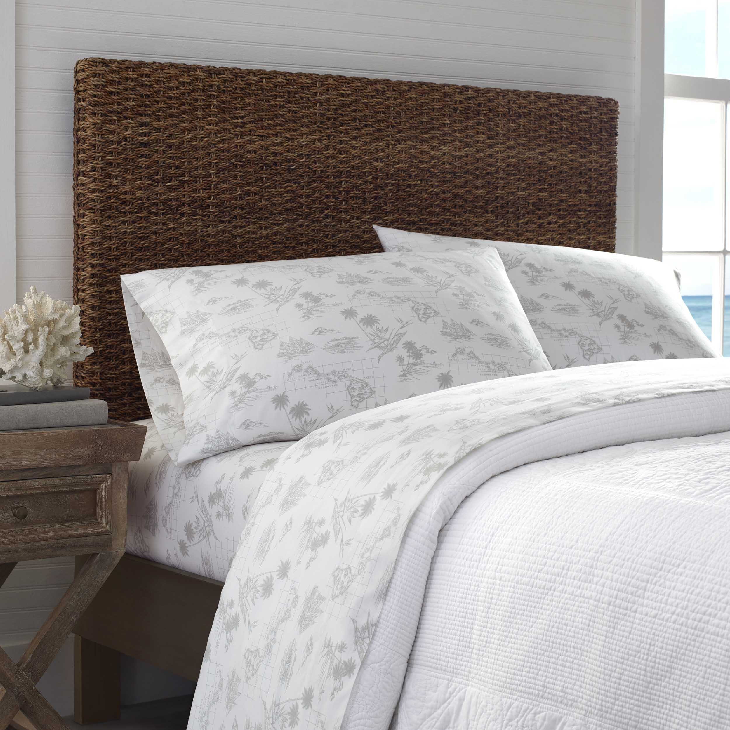 Tommy Bahama drap-housse élastique montrant maintien sûr du matelas