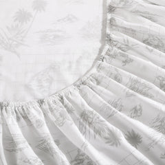 Tommy Bahama percale gros plan révélant texture fraîche et respirante