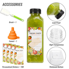 TOMNK lot de 100 bouteilles prêt à stocker pour usage professionnel