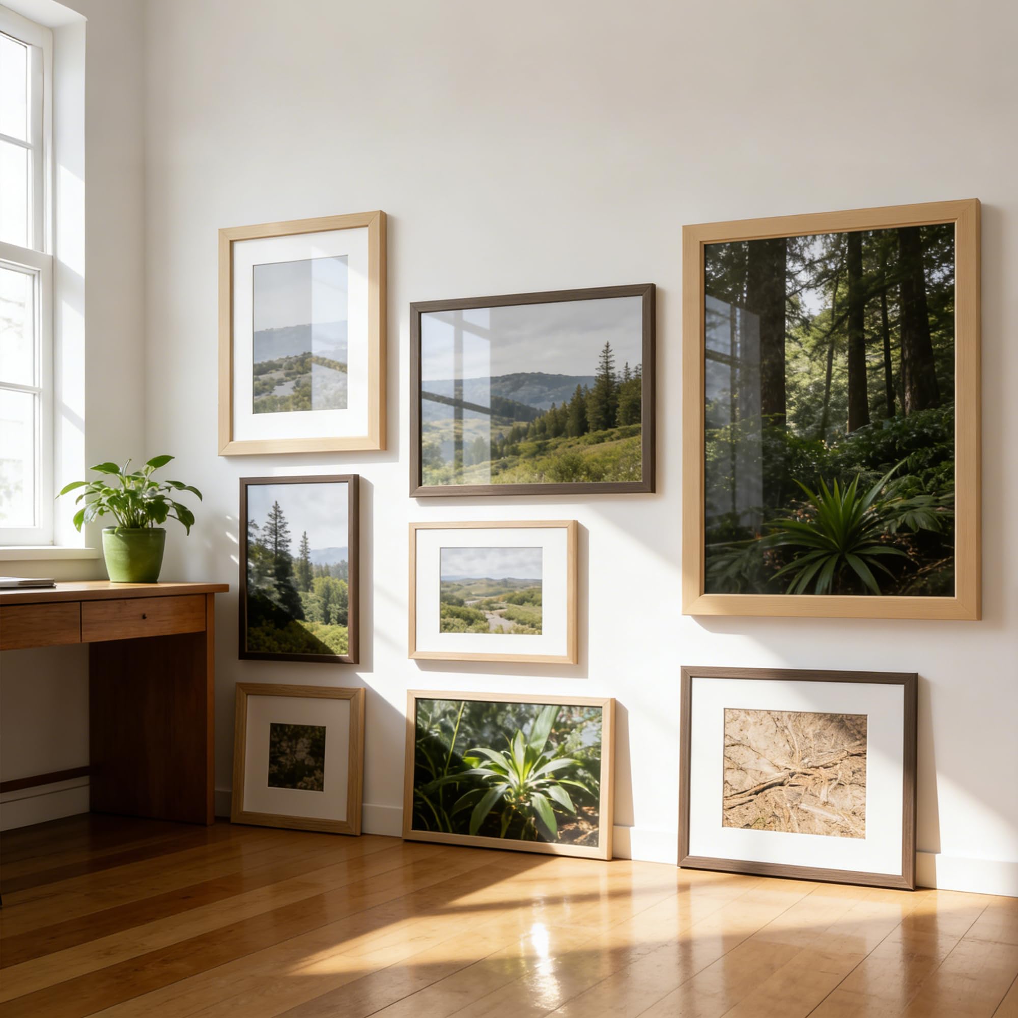 TONES FRAME DESIGN gros plan du grain de bois pour une texture authentique et chaleureuse
