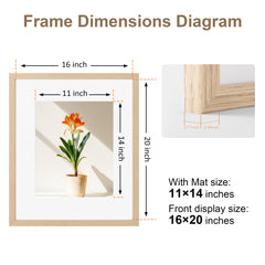 TONES FRAME DESIGN détail du passe‑partout 11x14 garantissant un affichage centré et net