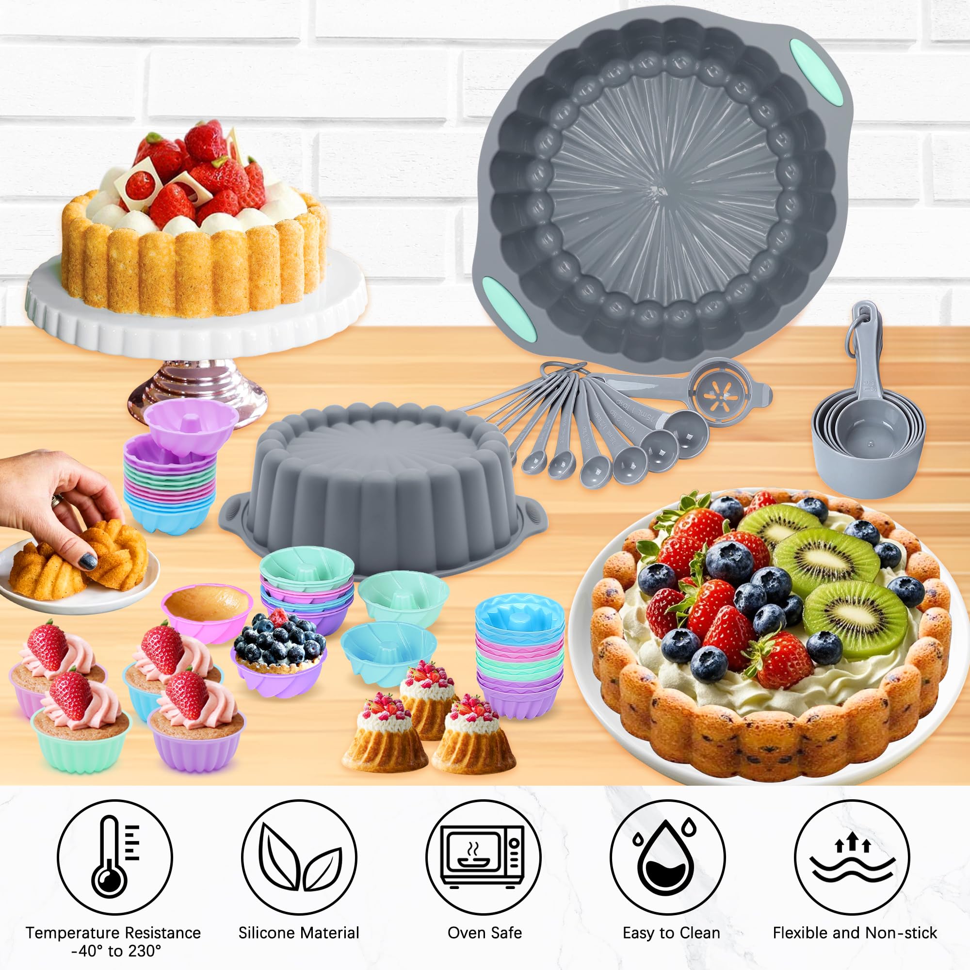 tongjude moule à cake et loaf montrant finition lisse pour sorties nettes
