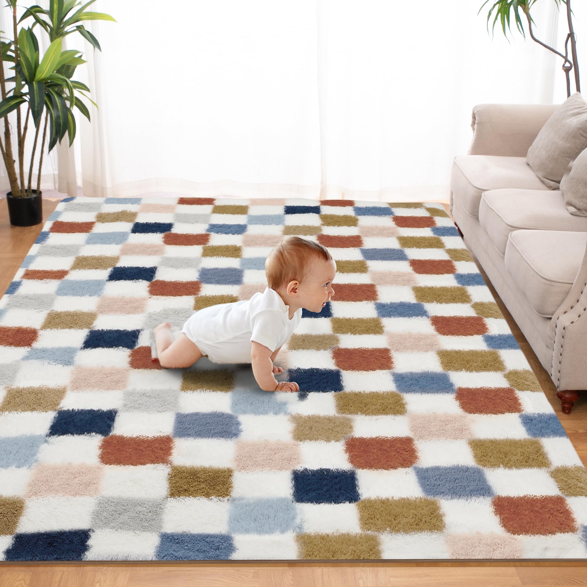 TOOHUB tapis 5x7 ft vu de face apportant confort et style