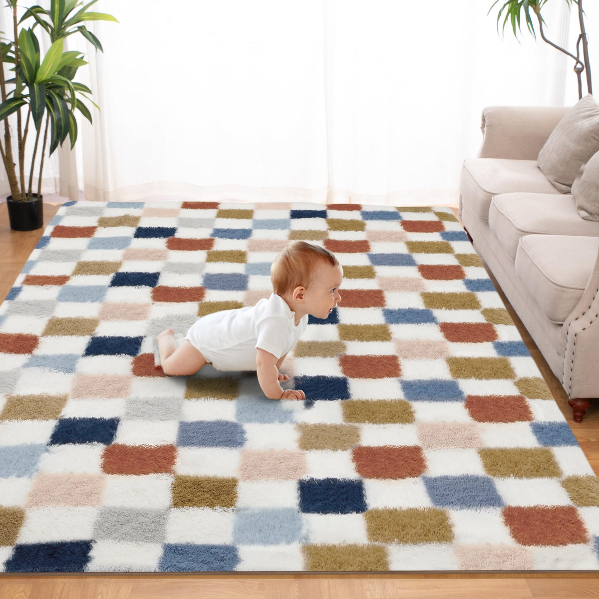 TOOHUB tapis 5x7 ft vu de face apportant confort et style