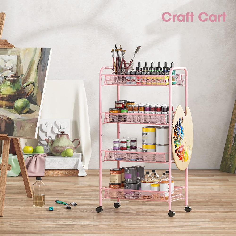 TOOLF chariot utilisé en salle de bain pour cosmétiques rangés
