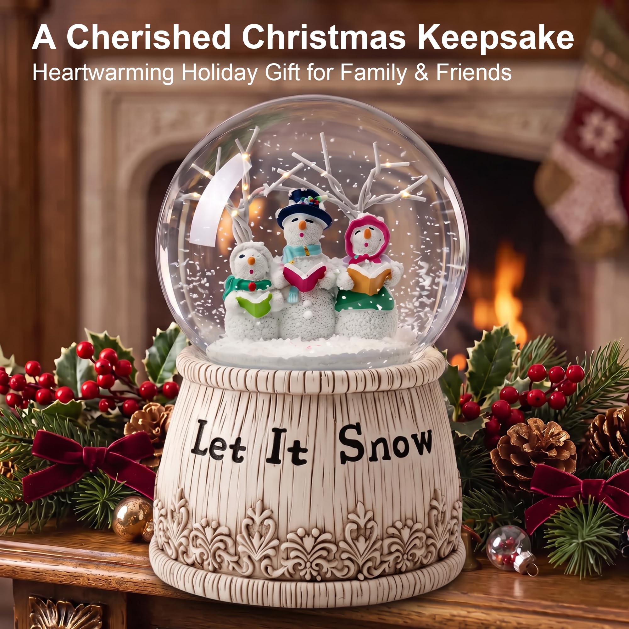 Topadorn détail de la base «Let It Snow» apportant charme et texture