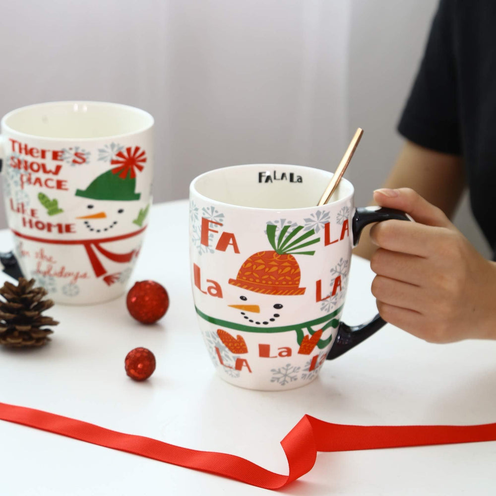 Topadorn deux mugs chaussette de Noël, parfait pour partager boissons