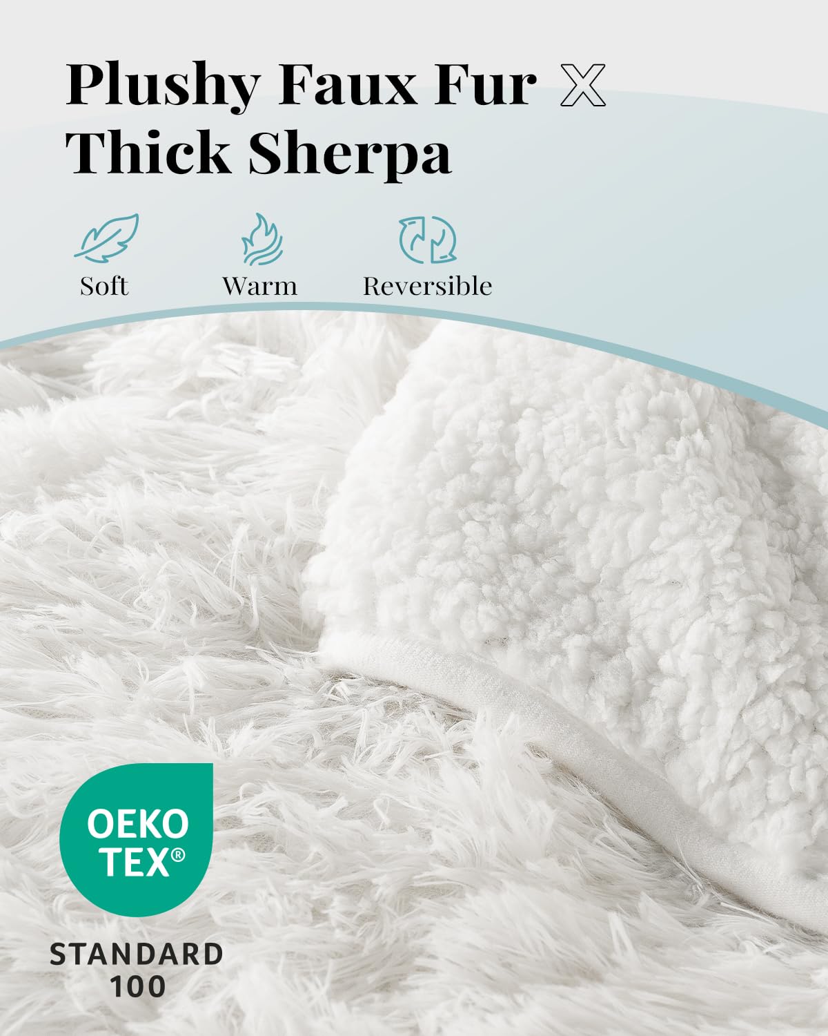 Topblan face sherpa douce visible offrant chaleur et sensation enveloppante
