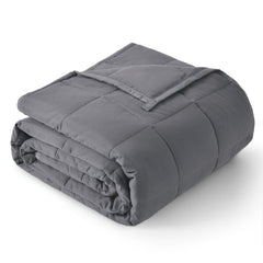 Topblan couverture pondérée face avant montrant design et taille queen pour confort