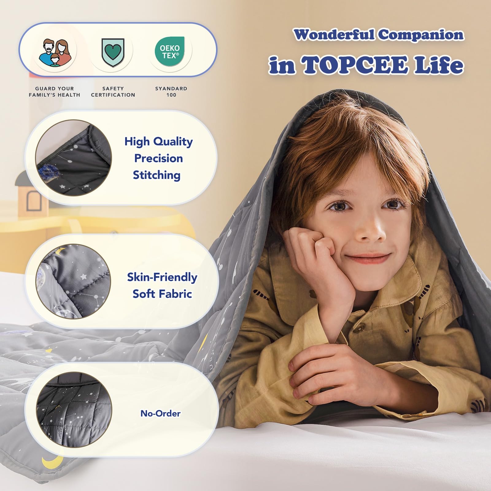 Topcee comparaison dimension montrant taille 36x48 idéale pour lit enfant