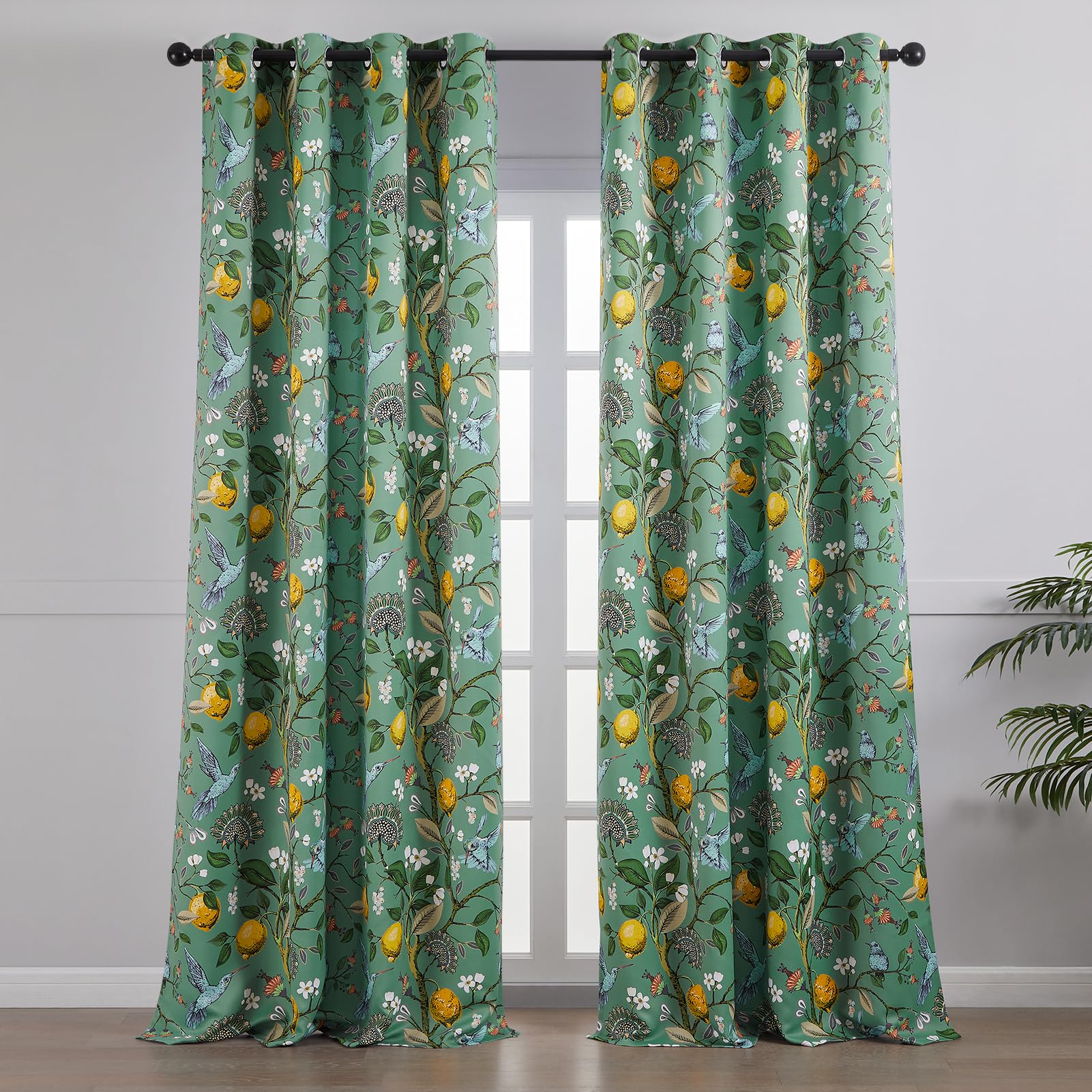 Zoom sur motif colibri Topfinel montrant détails floraux et sophistication visuelle