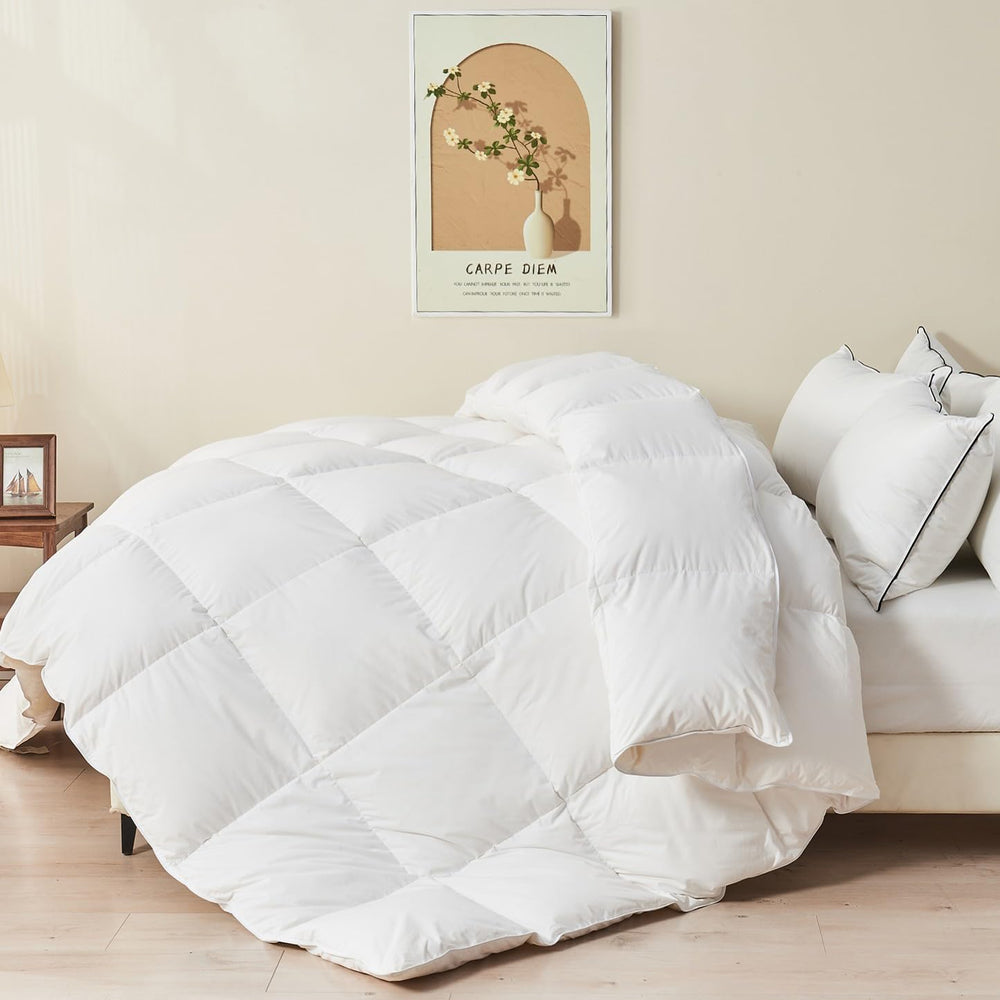 TOPGREEN couette queen face avant montrant l'apparence moelleuse pour confort
