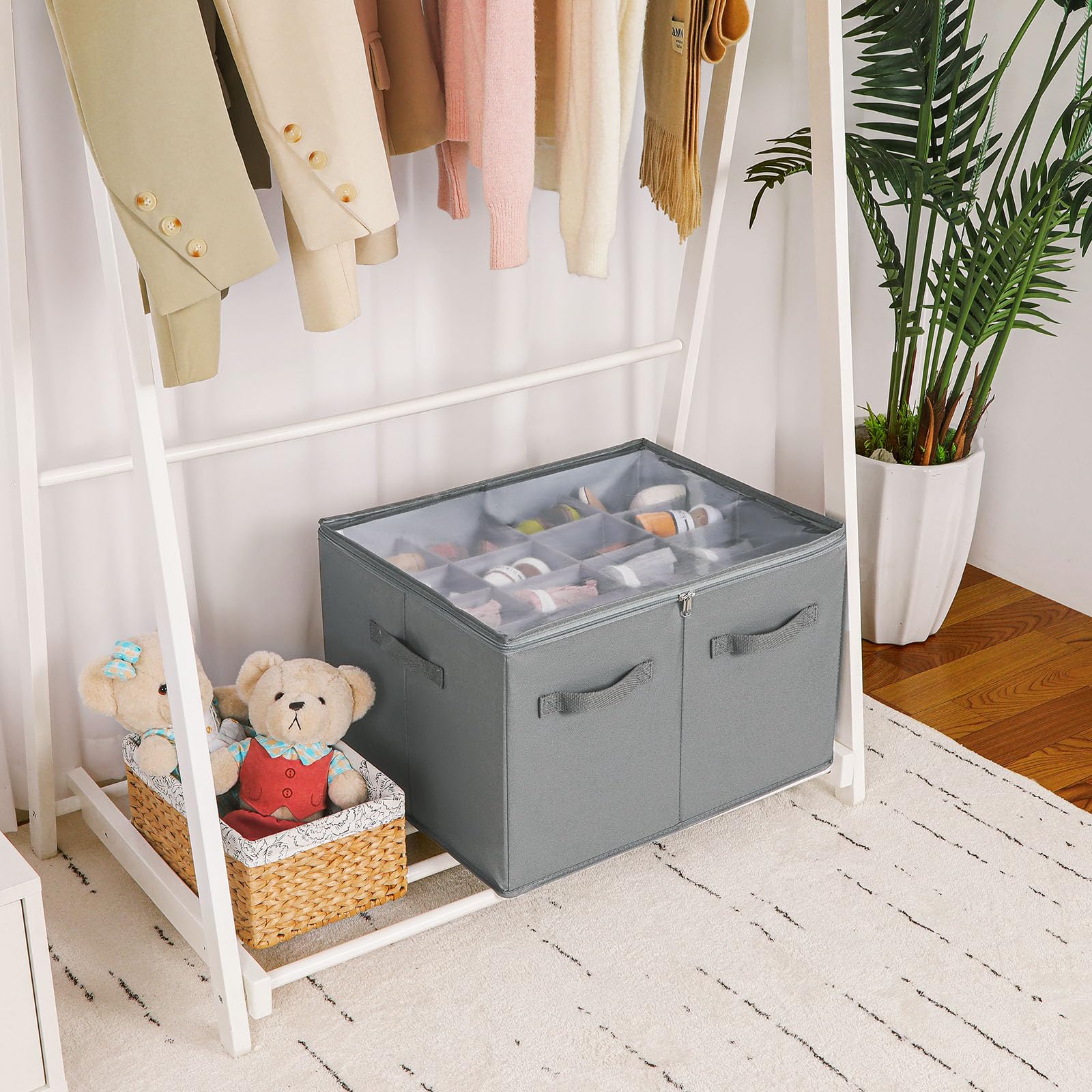 TOPIA HOME tissu Oxford et renforts latéraux pour solidité et forme