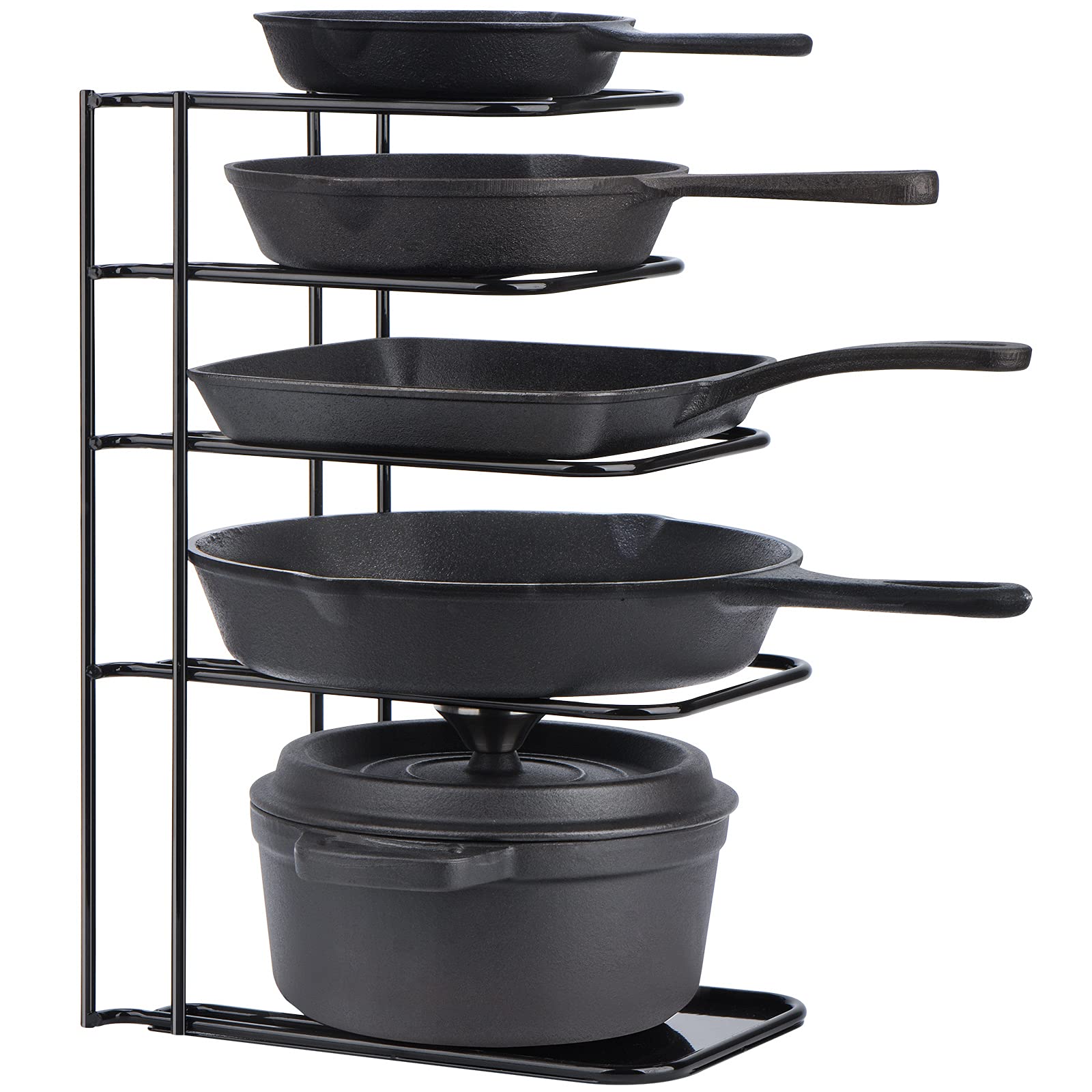 Toplife vue avant du range-poêles montrant organisation et gain de place