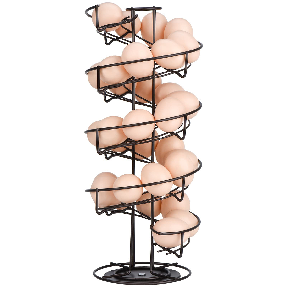 Toplife présentoir spirale face avant montrant stockage ordonné et gain de place
