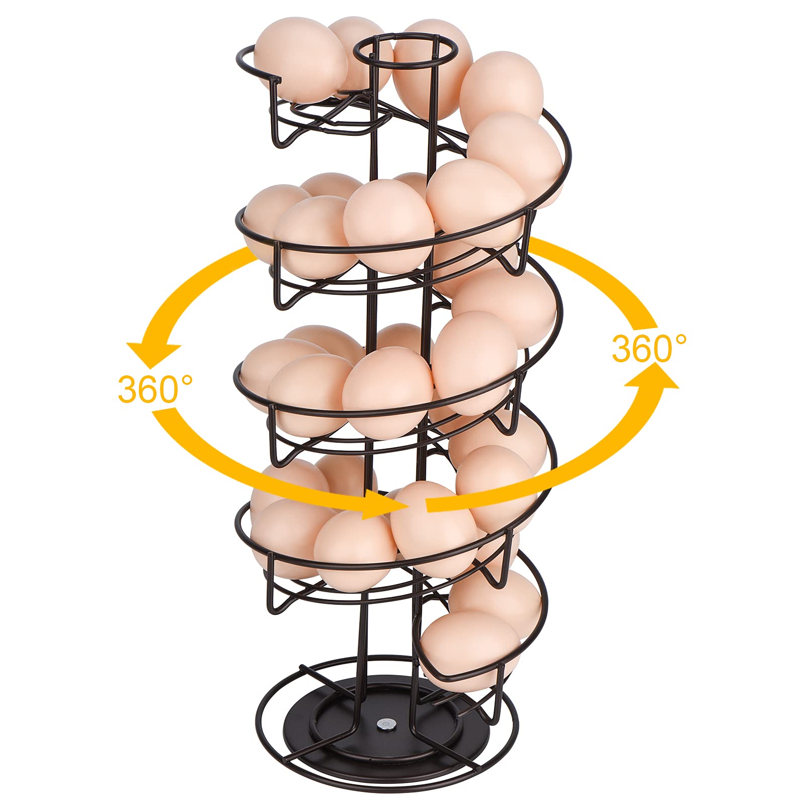 Toplife vue de profil rotation 360° pour accès facile à chaque œuf