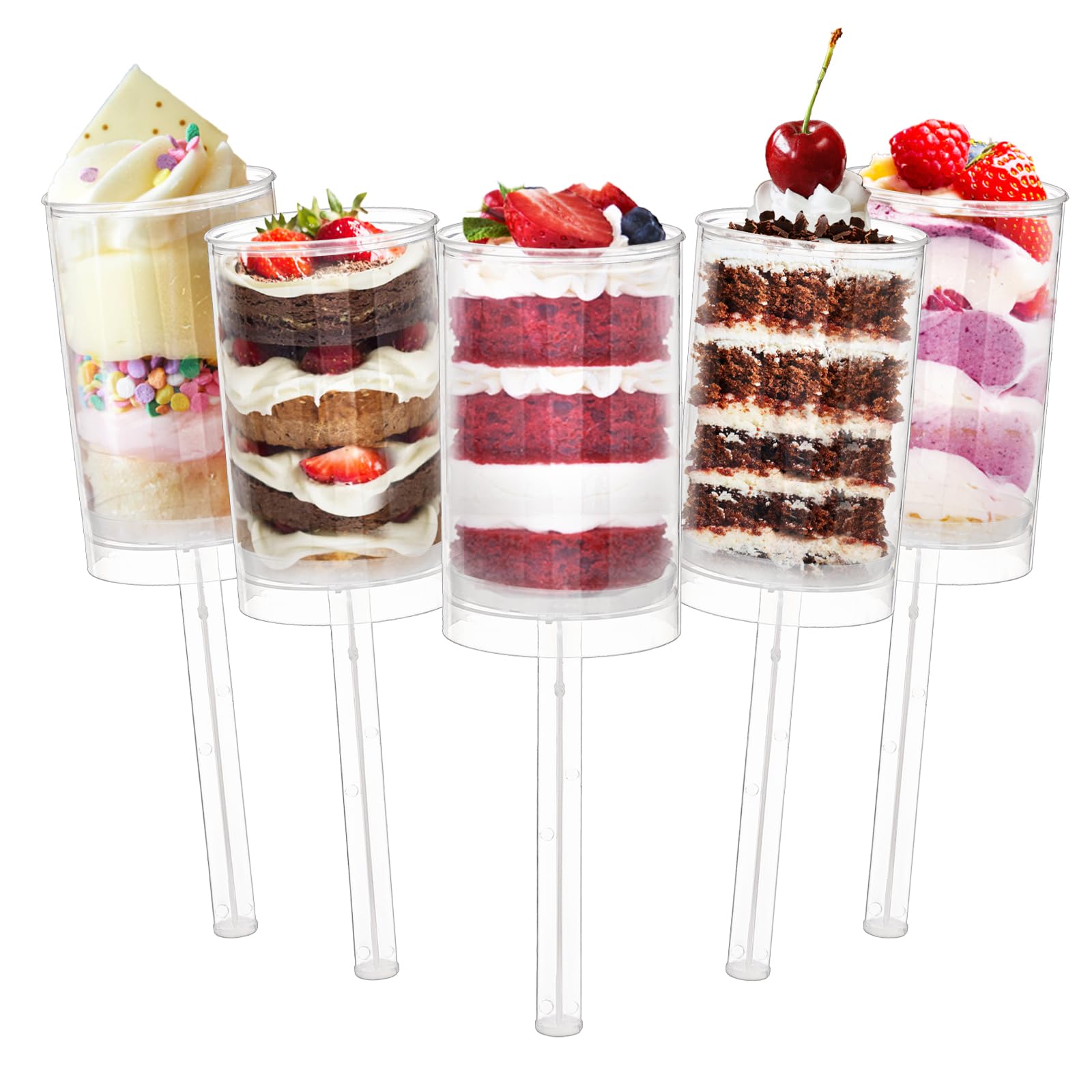 TOPZEA présentoir acrylique assemblé à 3 niveaux valorisant les desserts