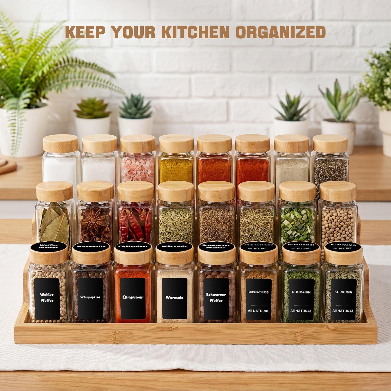 Torchero bocaux sur étagère cuisine esthétique rangement organisé