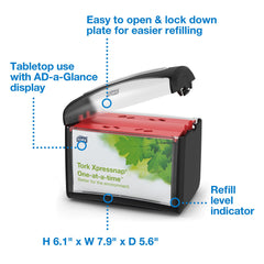 Tork xpressnap mécanisme intérieur garantissant distribution d'une serviette