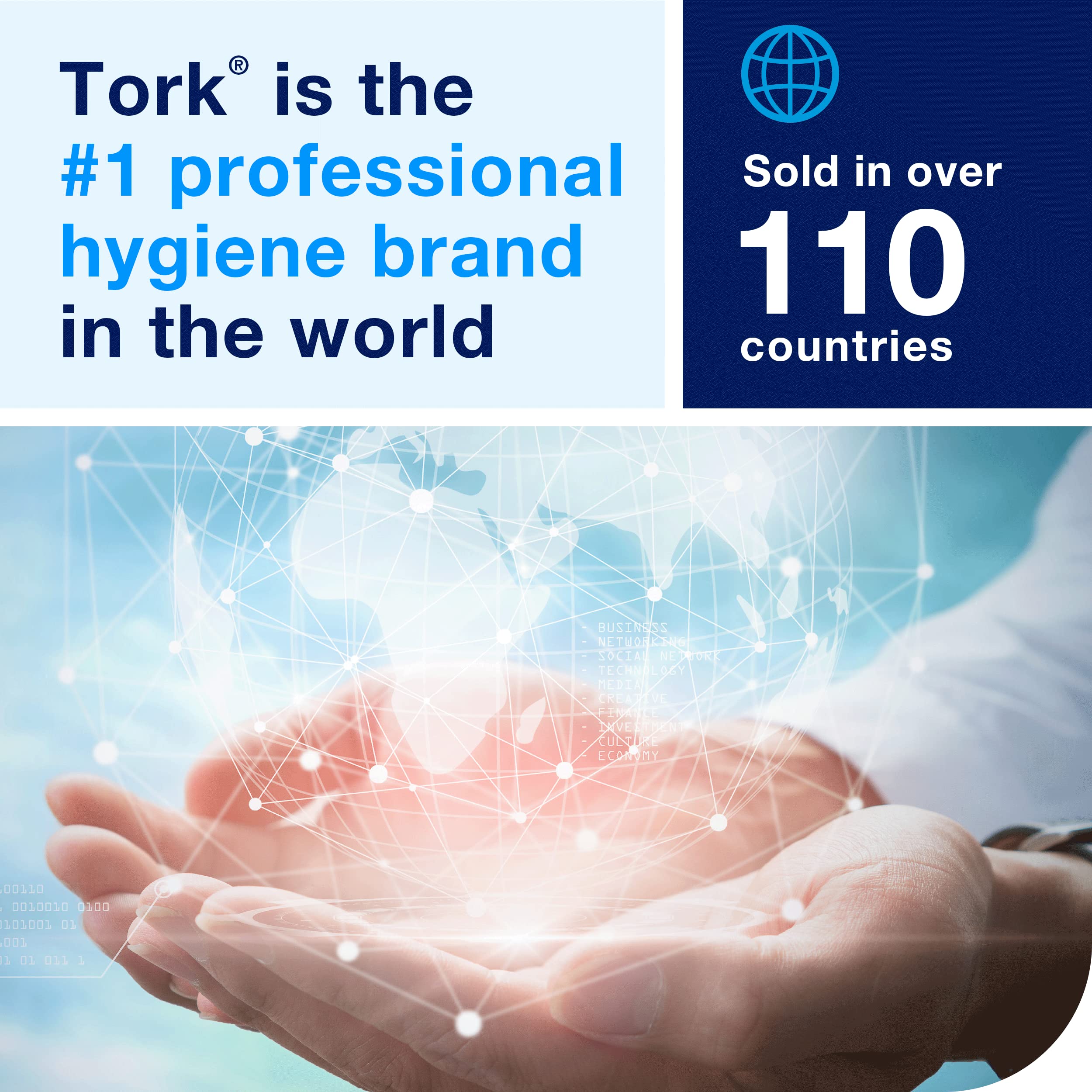 Tork xpressnap indicateur de recharge visible évitant ruptures de serviettes