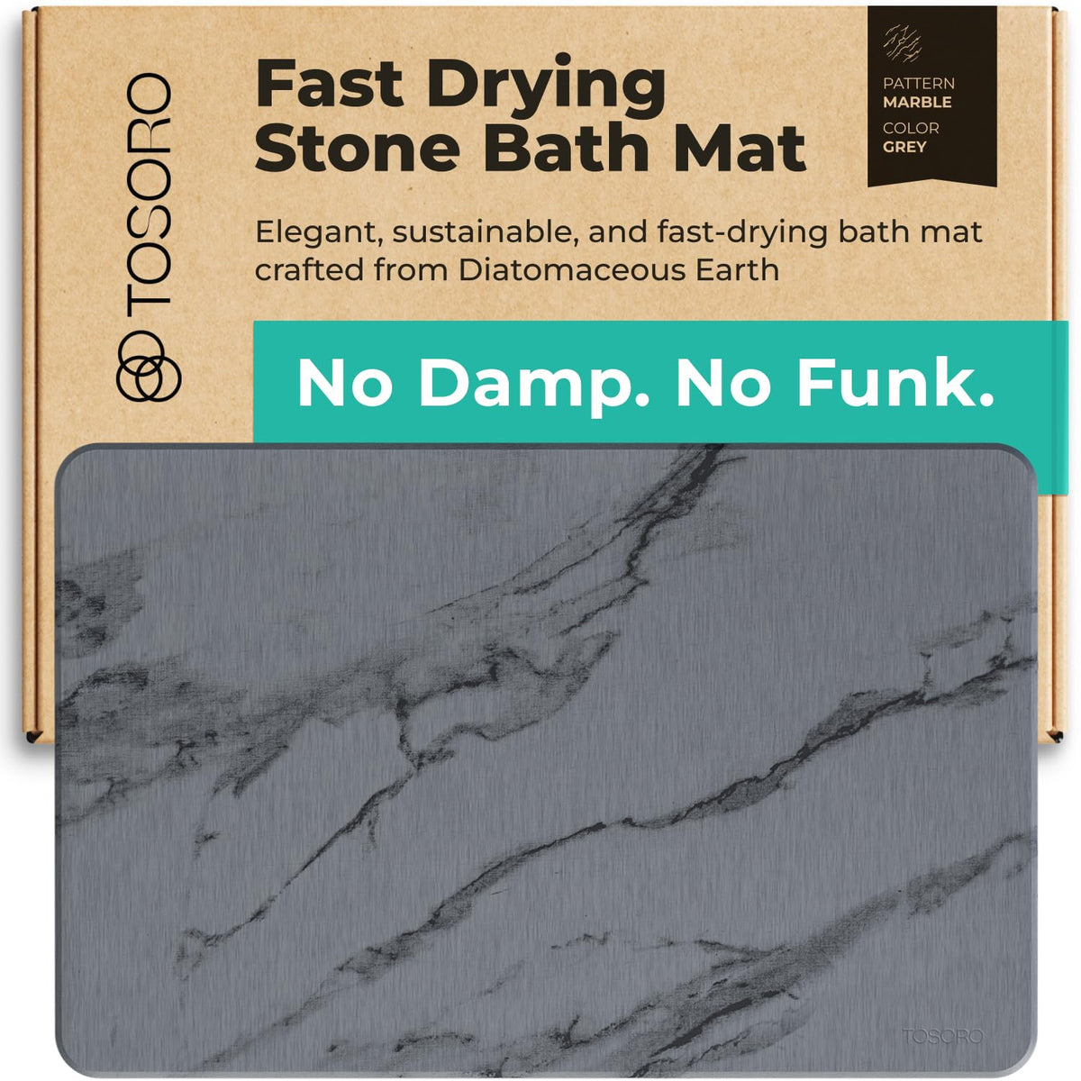 TOSORO face avant du tapis graphite offrant surface propre et sèche