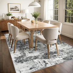 Tosuoka tapis dans un salon moderne apportant chaleur et style