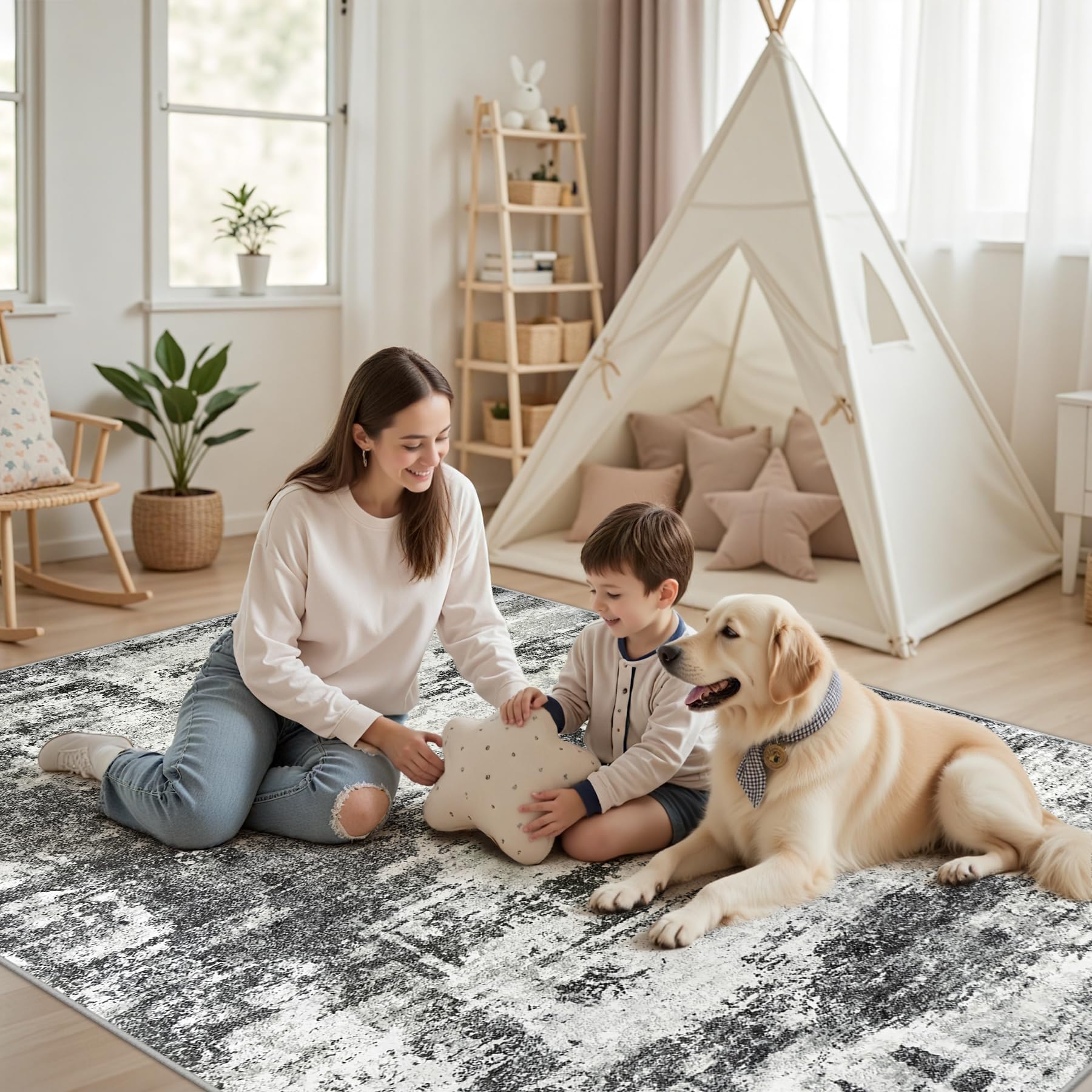 Tosuoka tapis plié prêt à l'expédition soulignant emballage soigné